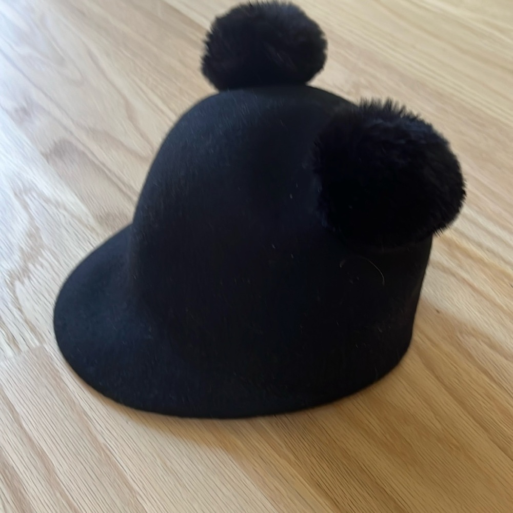 Zara Black Pom-Pom Kids Hat